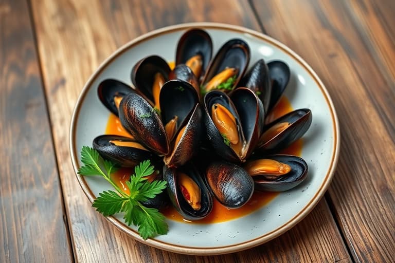 Sautéed mussels
