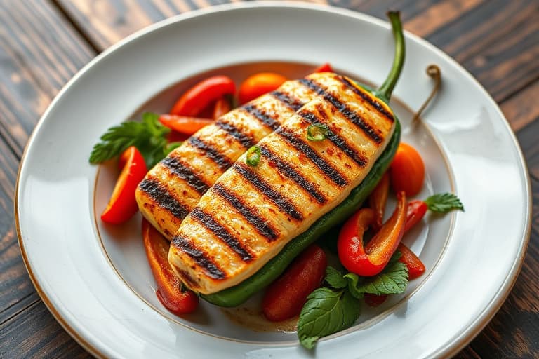 Grillede fylte jalapeñopepper