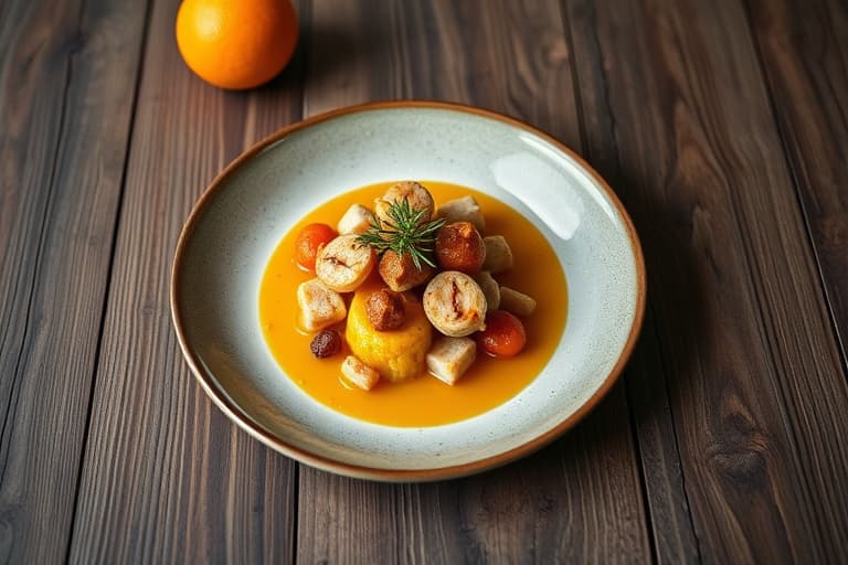 Kylling med sprøtt skinn à l'orange