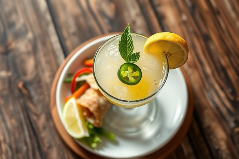 Krydret Margarita med jalapeño og ingefær