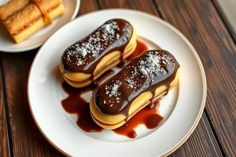 Sjokoladefylte éclairs