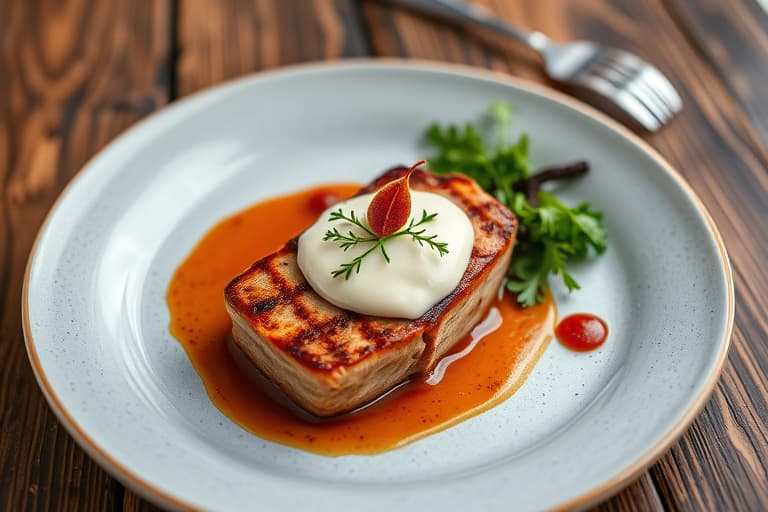 Panert kyllingfilet med skinke, triple crème-ost og babyruccola