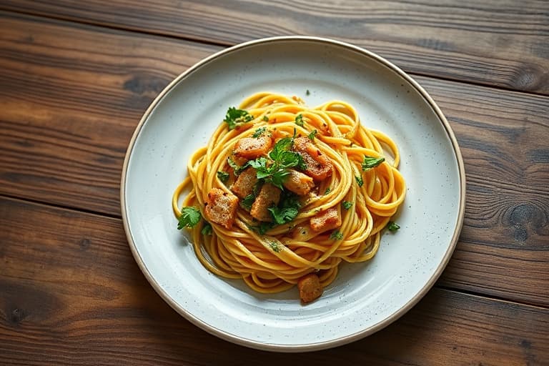 Sjømat og pasta à la Newburg