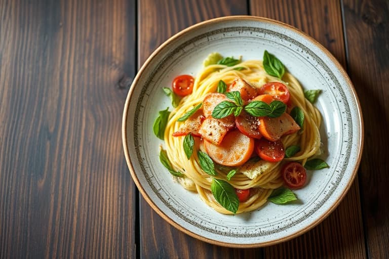 Hvite liljer med smakstærte "Pissaladière"