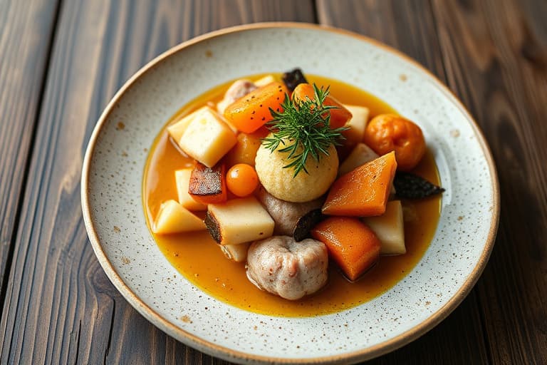 Karamelliserte lady-äppel og Seckel-pærer