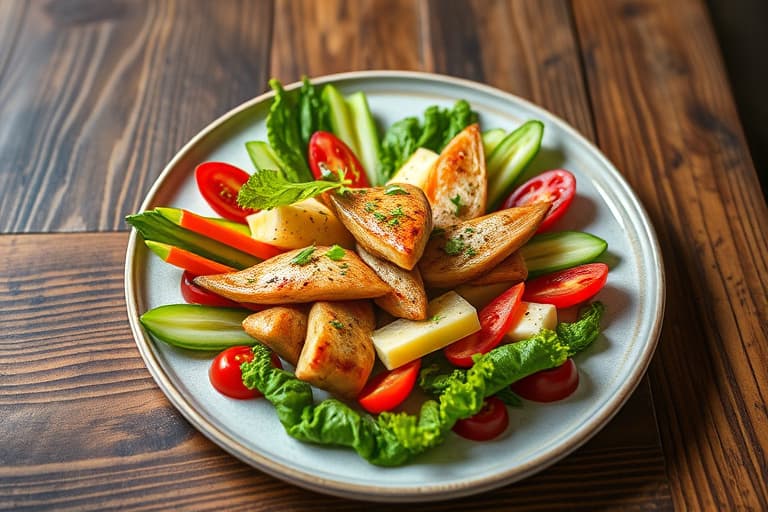 Påskecruditéskurv med spinatdip