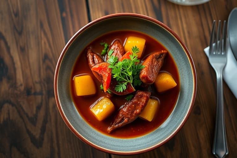 Parasol's Restaurant and Bar - Kylling og Andouille Gumbo