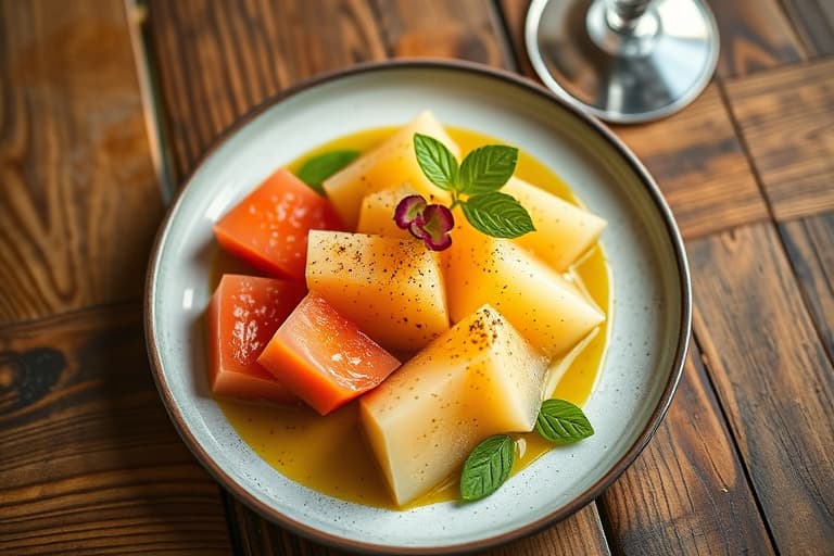 Vannmelon- og limegelé i terninger