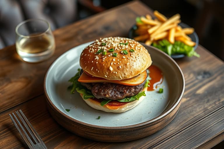 Tioli's Crazee Burger - Kalkunburger med appelsin-sennepsglasur