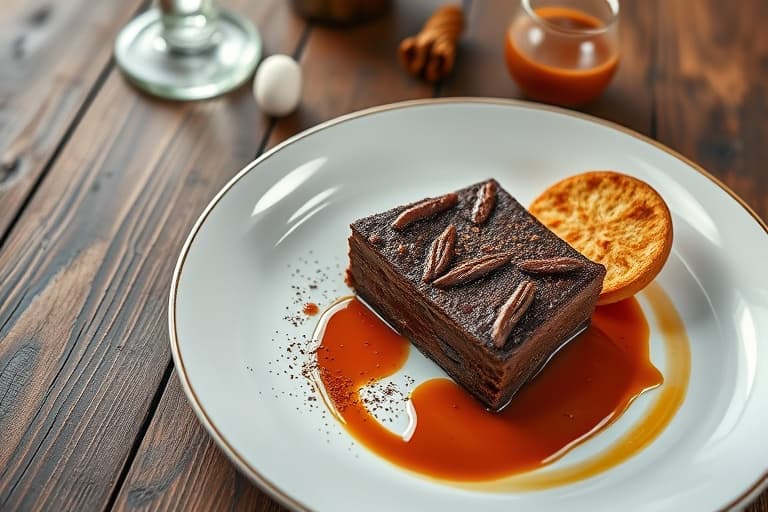 Sjokoladekake uten mel med Kahlúa og Cajeta