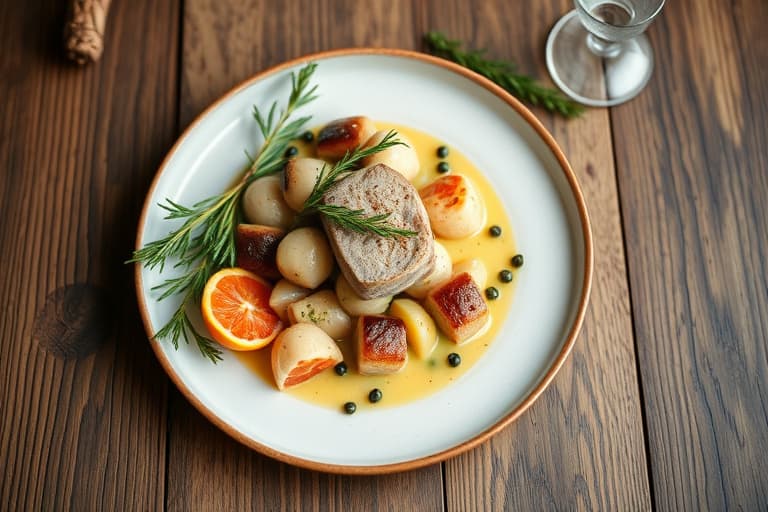 Julemiddag med stek og villrisfyll