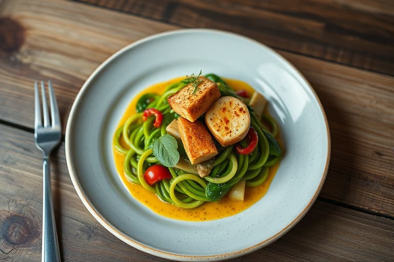 Sautert spinat chiffonné med sjalottløk