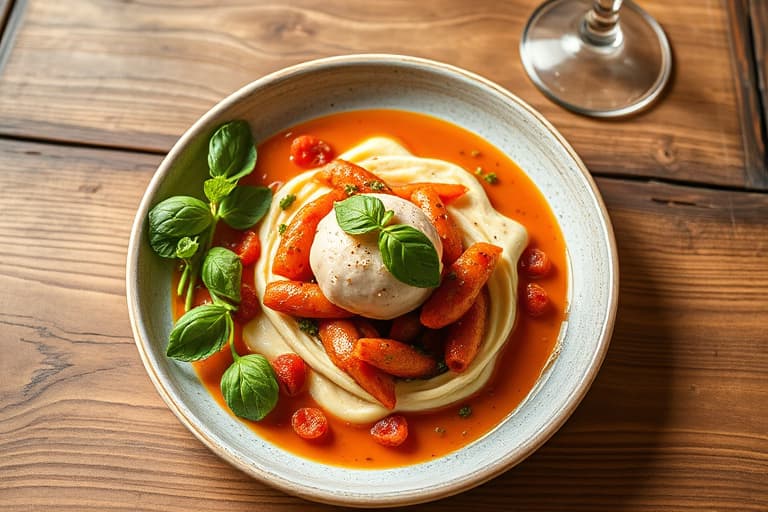 Peppercornsous av oksefilet med sellerirot- og potetkake, stekt hvitløk og babyspinat sautert i basilikumolje