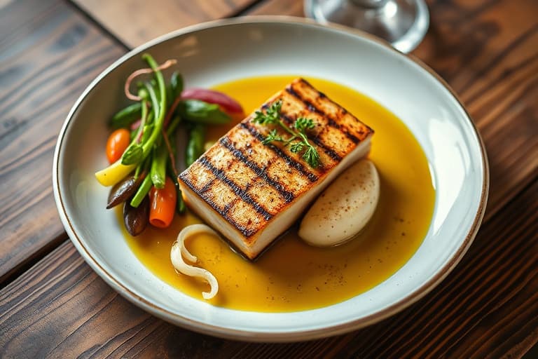 Grillede lammekoteletter med artisjokkpuré, sprø babyartisjokker og Cerignola-oliven