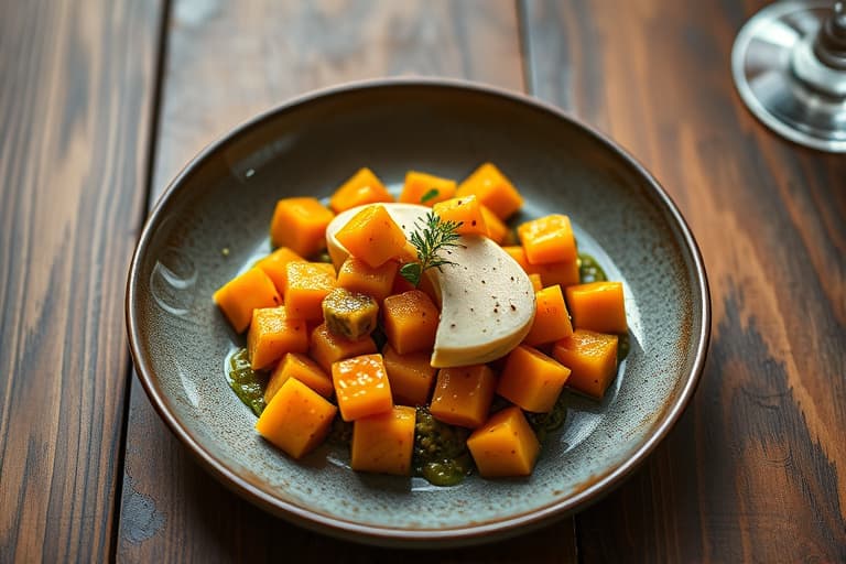 Butternut squash- og ingefærpuré