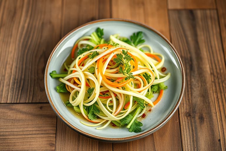 Friséesalat med varm vinaigrettesaus