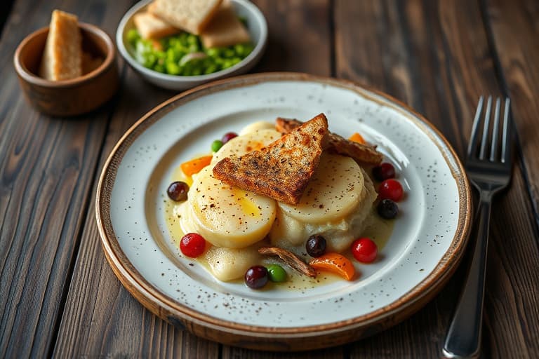 Gruyère-, vårløk- og valnøtttærte