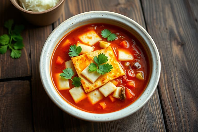 Tortillasuppe à la mexicansk stil