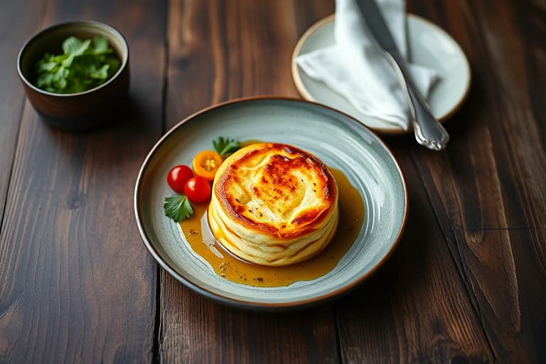 Ostesmørbrød-soufflé