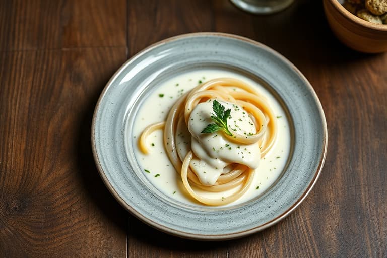 Smøraktig Alfredo-saus