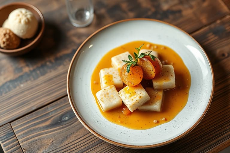 Sprø vafler med salt karamellsaus