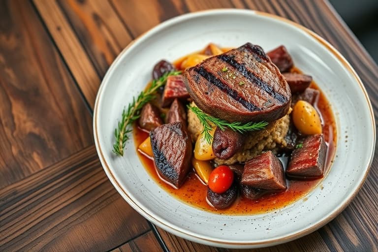 Roast Beef og Grønnsaks-Hash