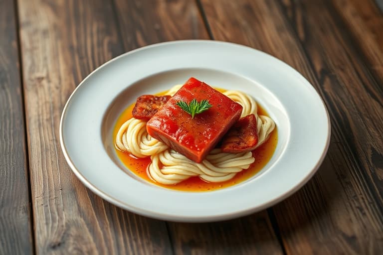 Ribbe av storfe fylt med pepperrot og persille