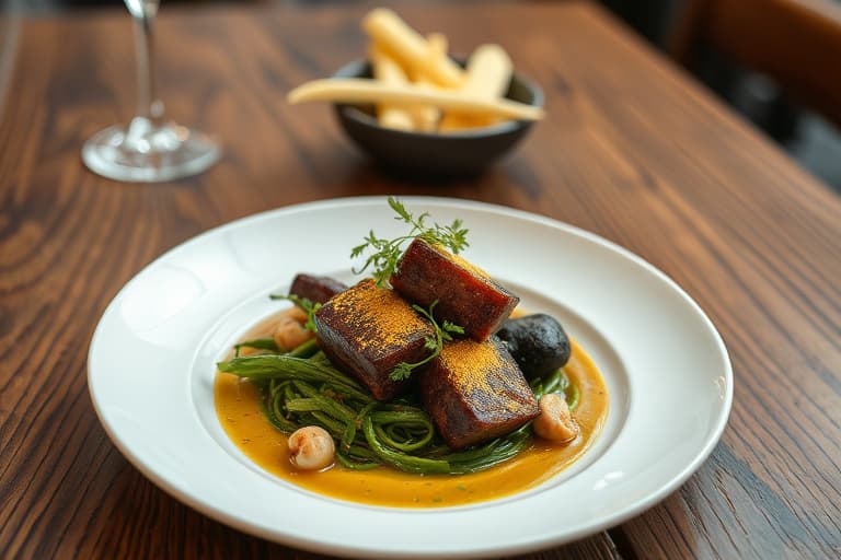 Ristede grønne bønner og cashewnøtter