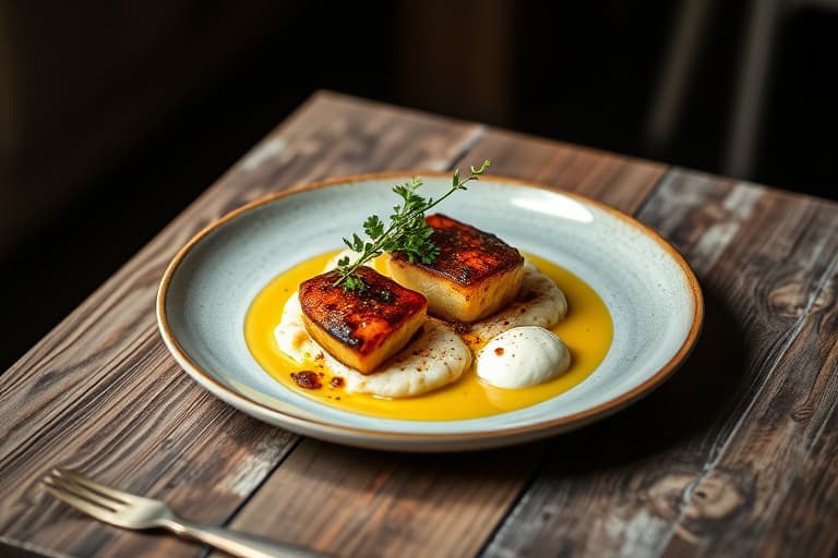 Stekte pærer med ricotta og honning