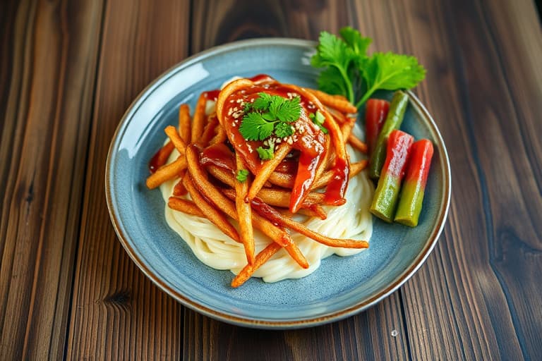 Teriyaki-fritert ris