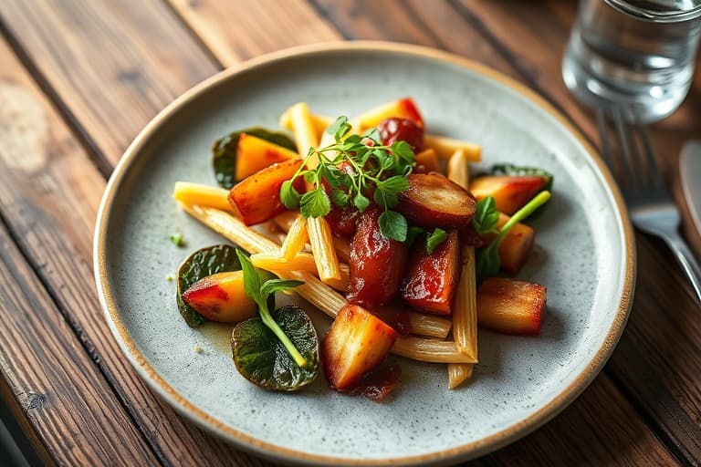 Sprø ris og fruktbark