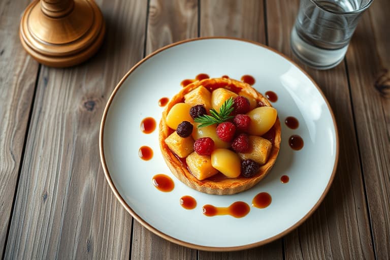 Rabarbra- og bringebærcrostata