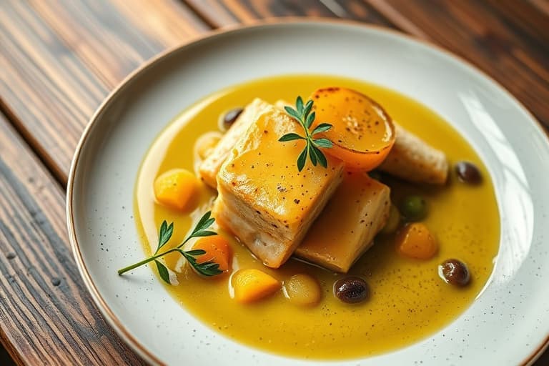 Urtegelé med oliven og sitron