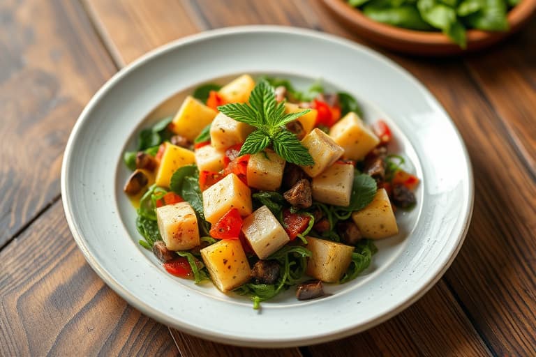 Sonomasalat med valnøtter