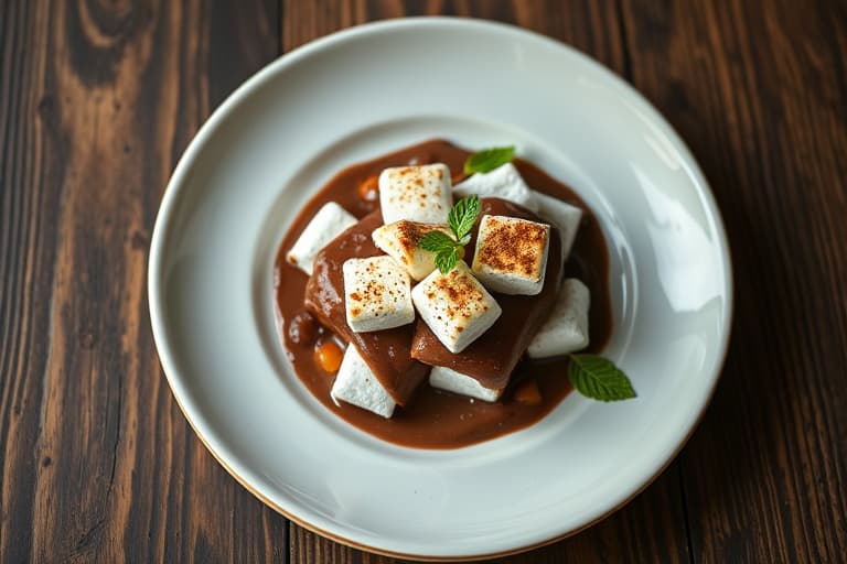 Sjokoladetrekte krem-menthe-marshmallows