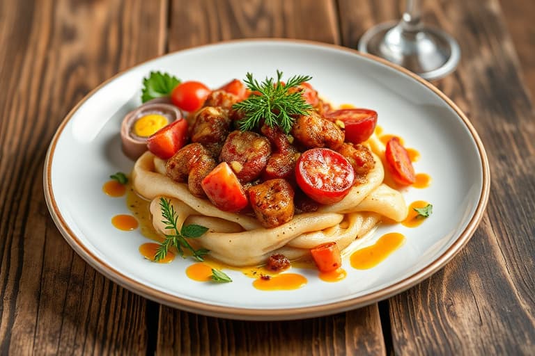 Ristet rabarbracoupe med makadamianøttkrumme