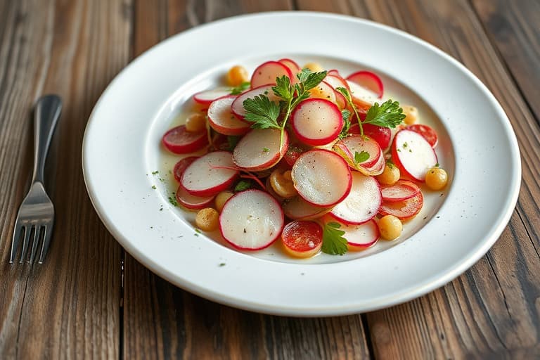 Råstekt blomkål- og radicchiosalat