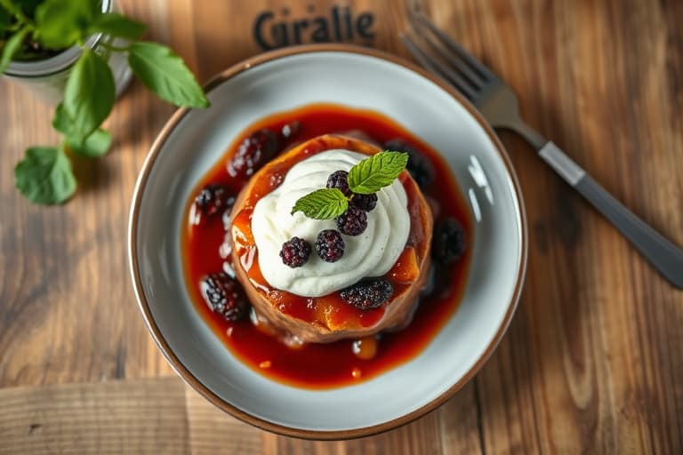 Purreløkbrødpudding