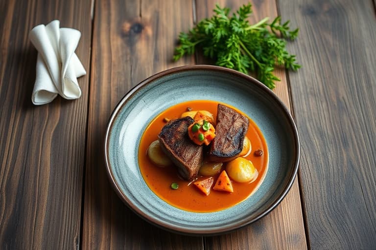 Stekt indrefilet av storfe med timian