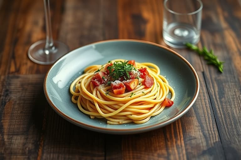 Vintergresskar Carbonara med pancetta og salvie