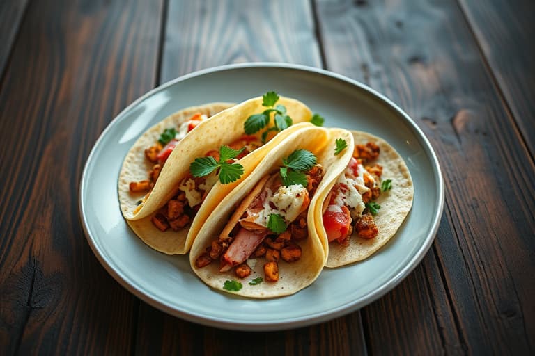 Sørvestlige reker myke tacos