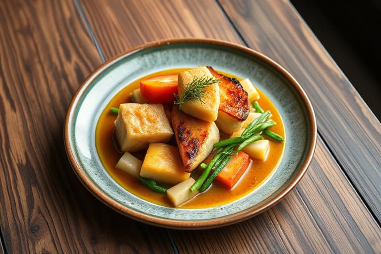 Skivede poteter med tre oster