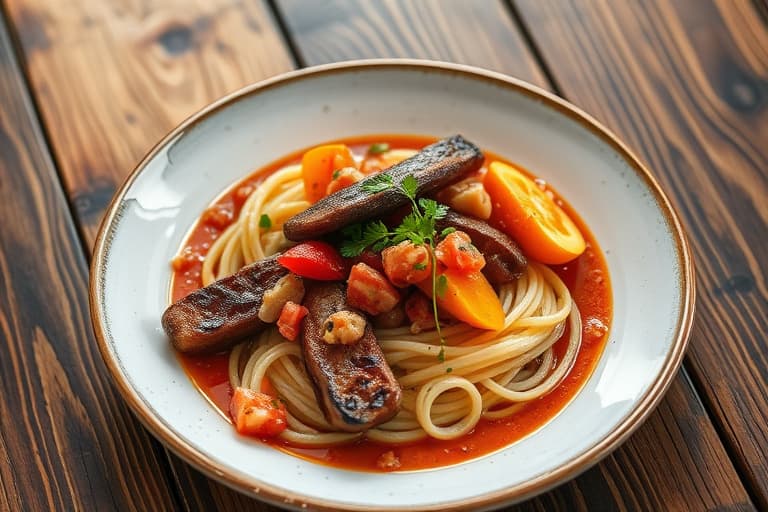 Reker og romainesalat stekt i wok