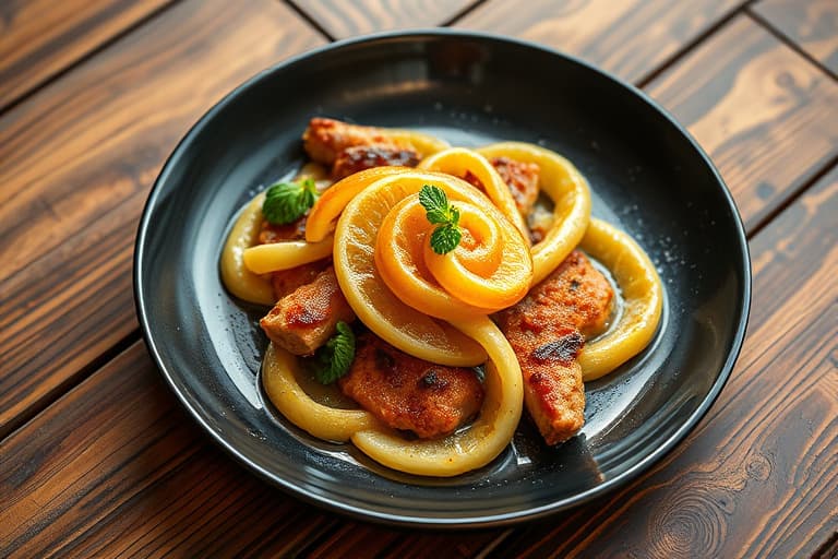 Sitron-swirled ostekake