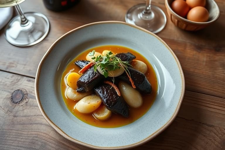 Svine- og valnøttfyll med gresskar og salvie