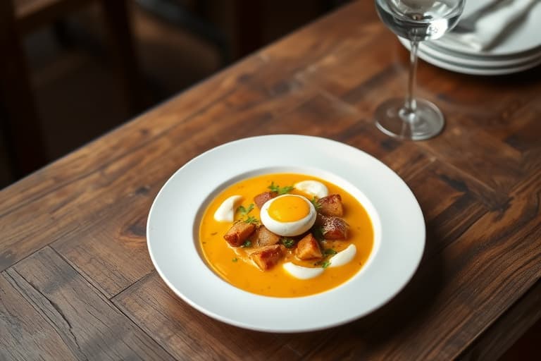 Ost-, brød- og eggesuppe