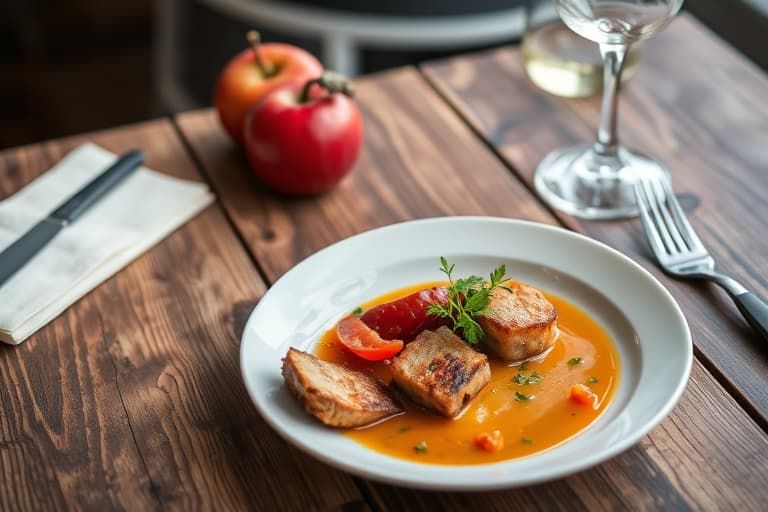 Stekt ørret med rødløk og appelsinrelish