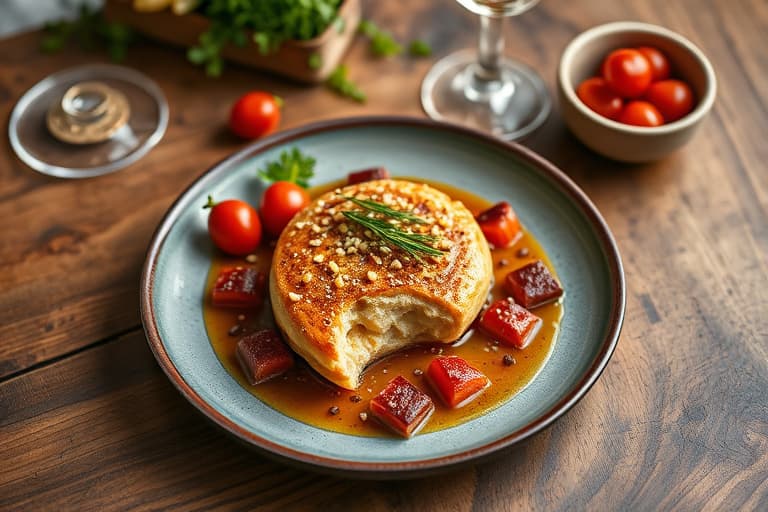 Pære- og amaretti-innbakte kaker