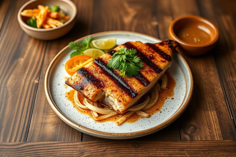 Vietnamese karamellisert grillet svinekjøtt