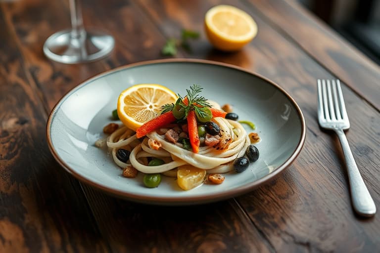 Spenat med oliven og sitron